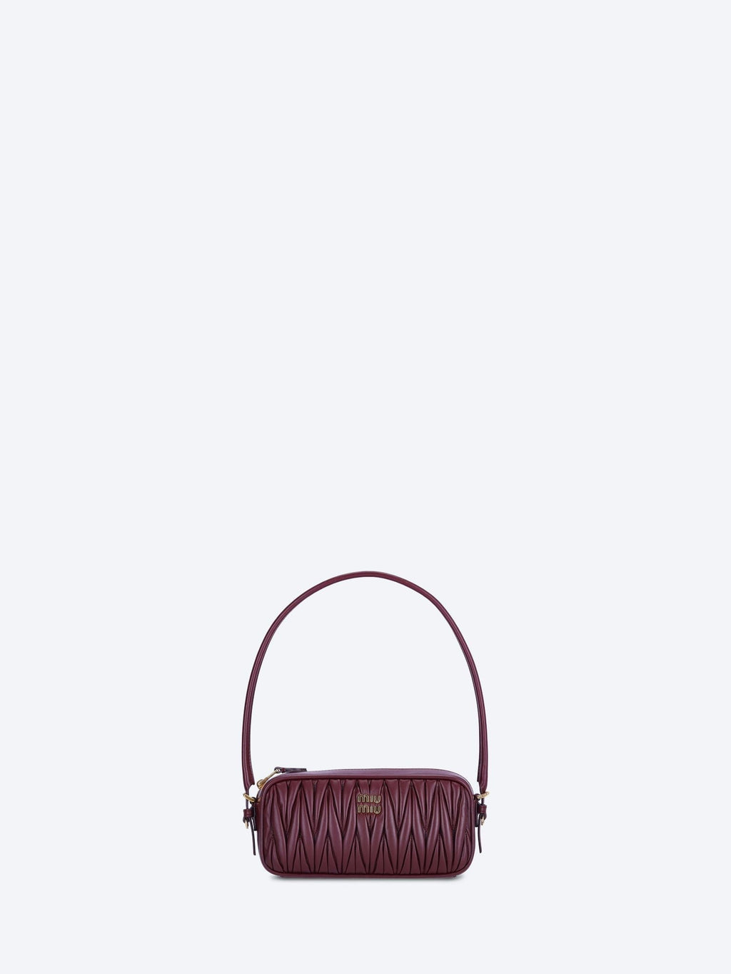 Leather Matelasse Handbag Miu miu – Гарантія оригінальності – боковий вид