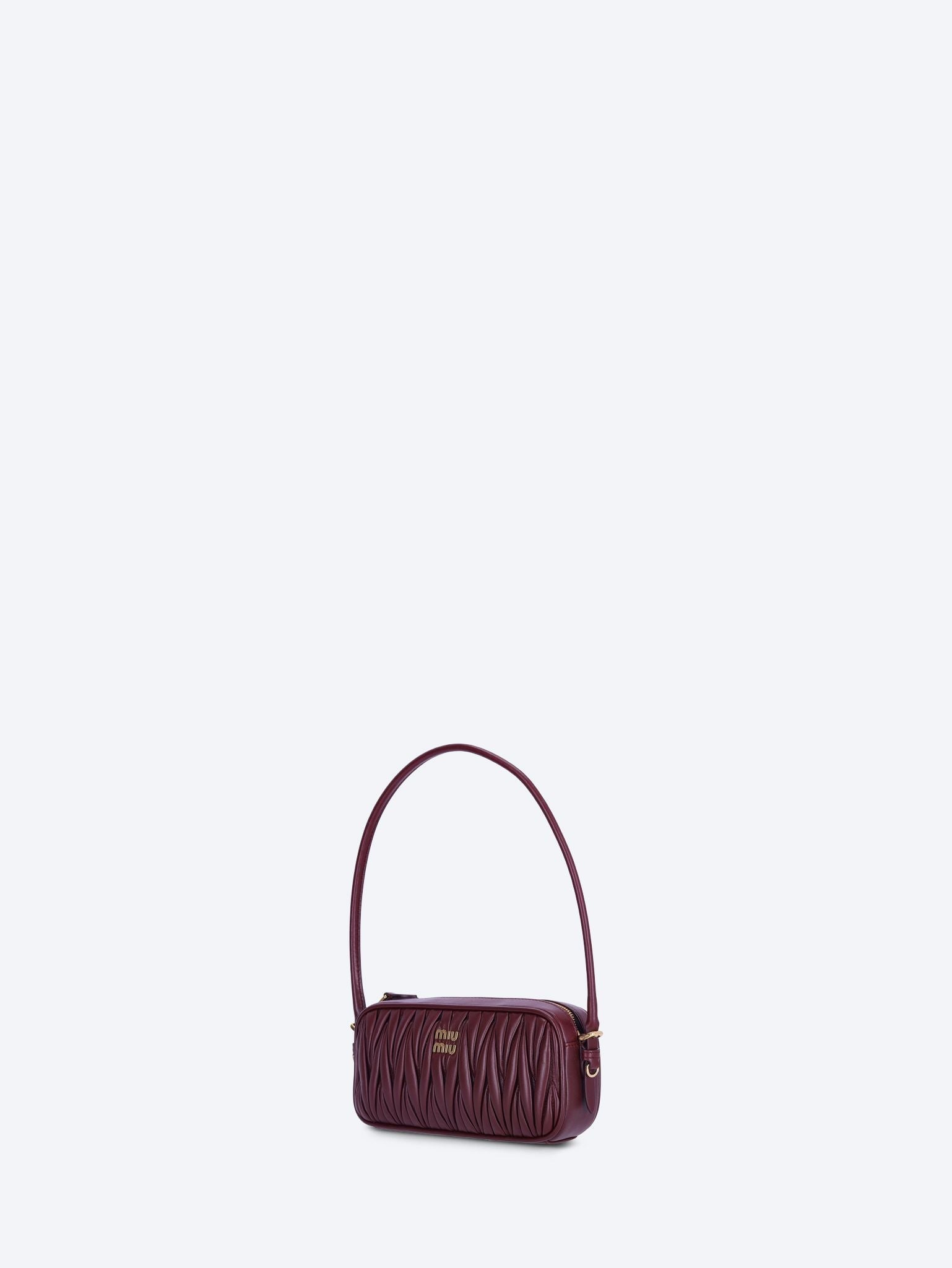 Leather Matelasse Handbag Miu miu – Гарантія оригінальності – вид ззаду