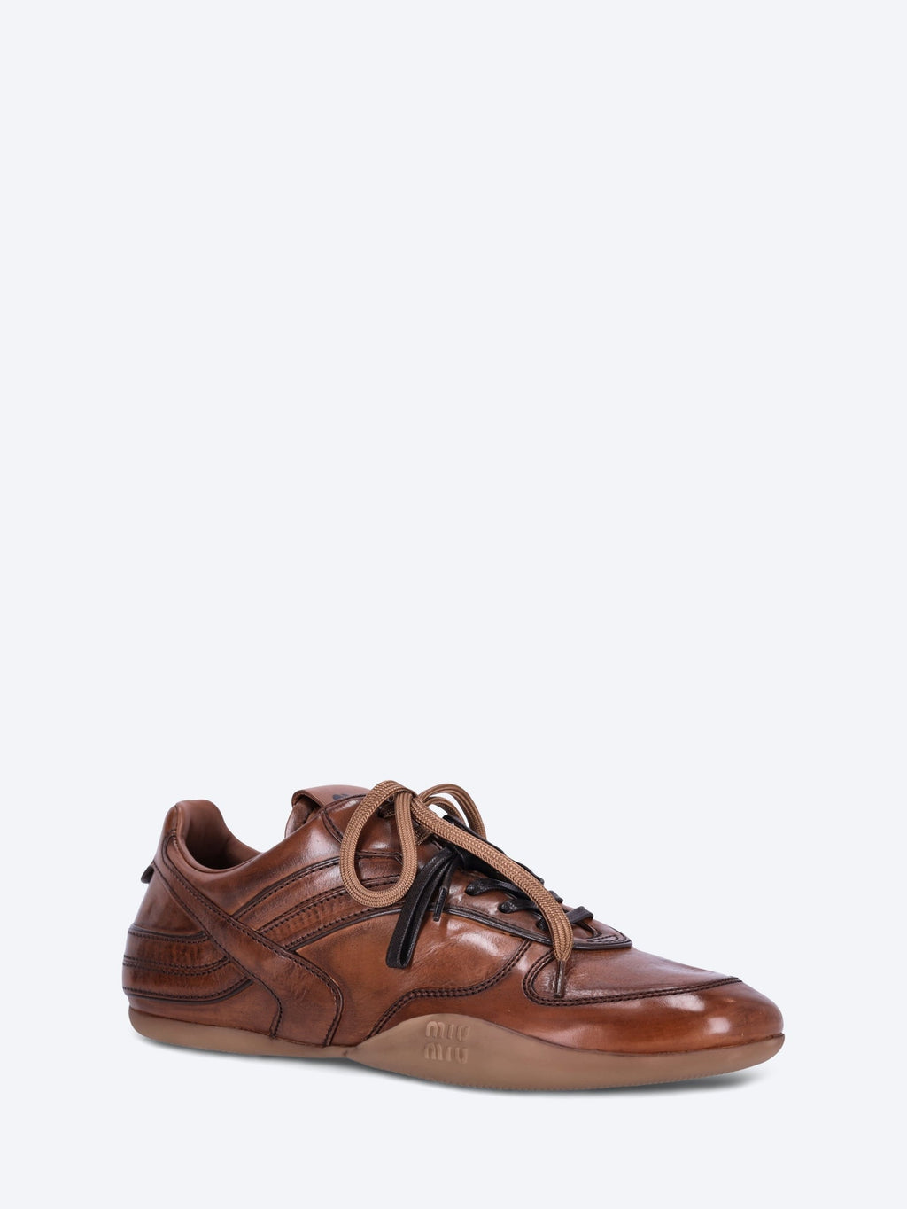 Leather Sneakers Miu miu – Гарантія оригінальності – вид ззаду