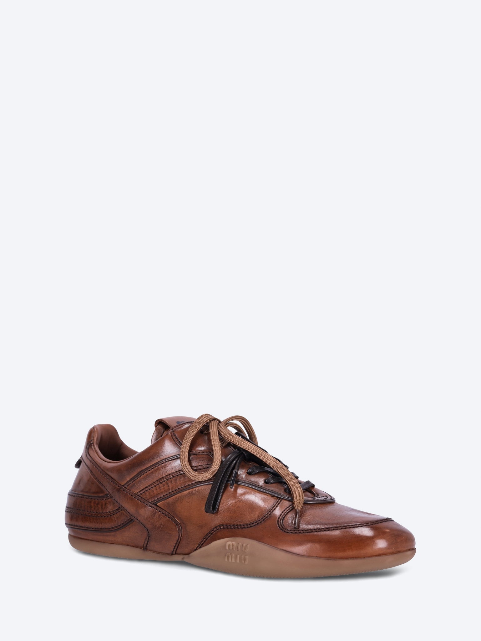 Leather Sneakers Miu miu – Гарантія оригінальності – вид ззаду