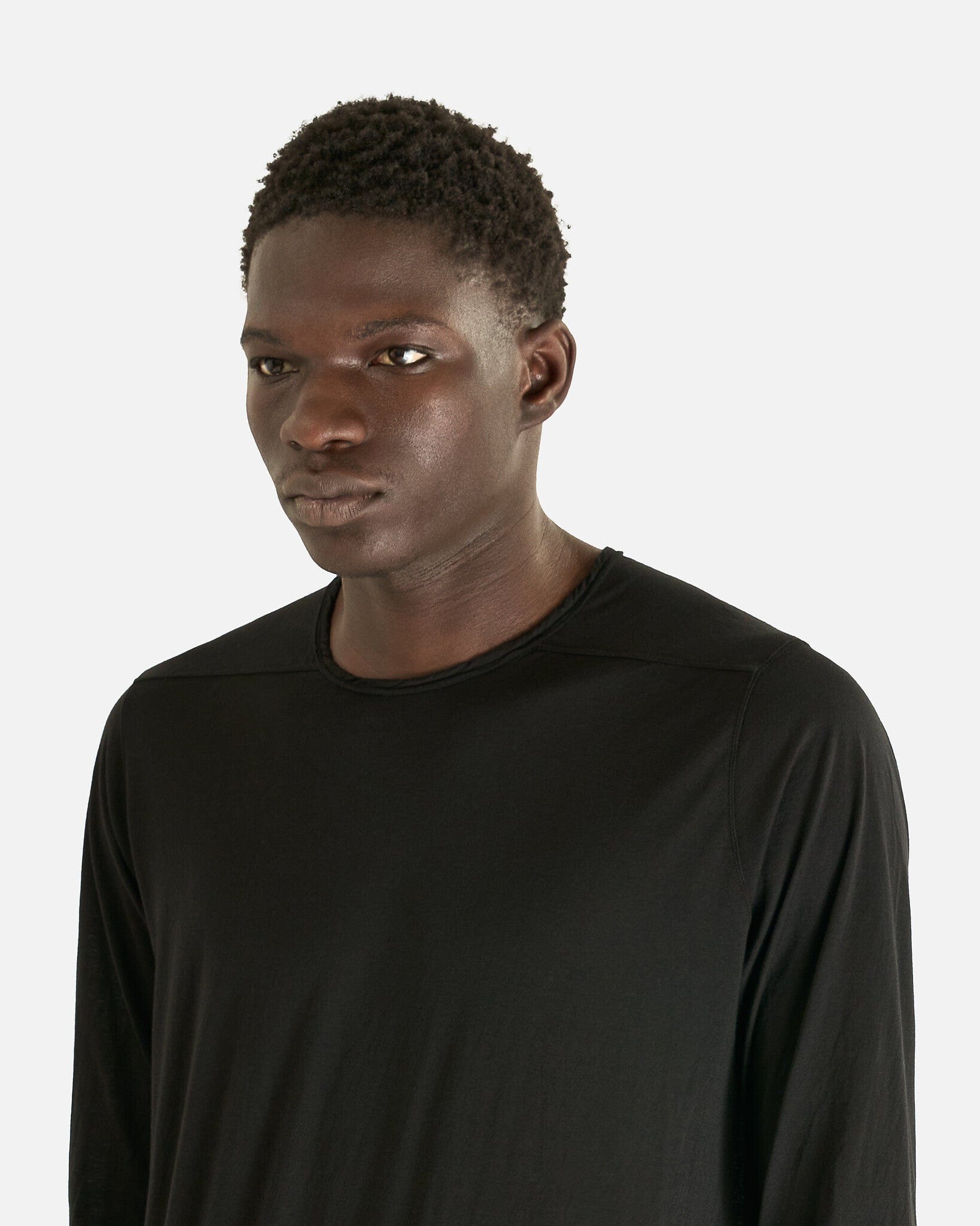 Оригінальна Level Long Sleeve T In Black Rick owens – збільшений вид