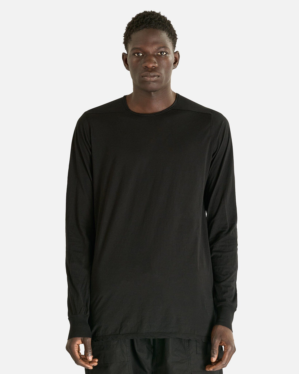 Оригінальна Level Long Sleeve T In Black Rick owens – боковий вид
