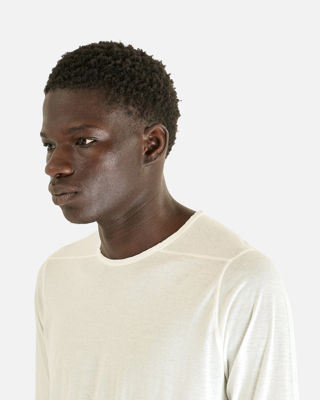 Level Long Sleeve T In Milk Rick owens – Гарантія оригінальності – збільшений вид