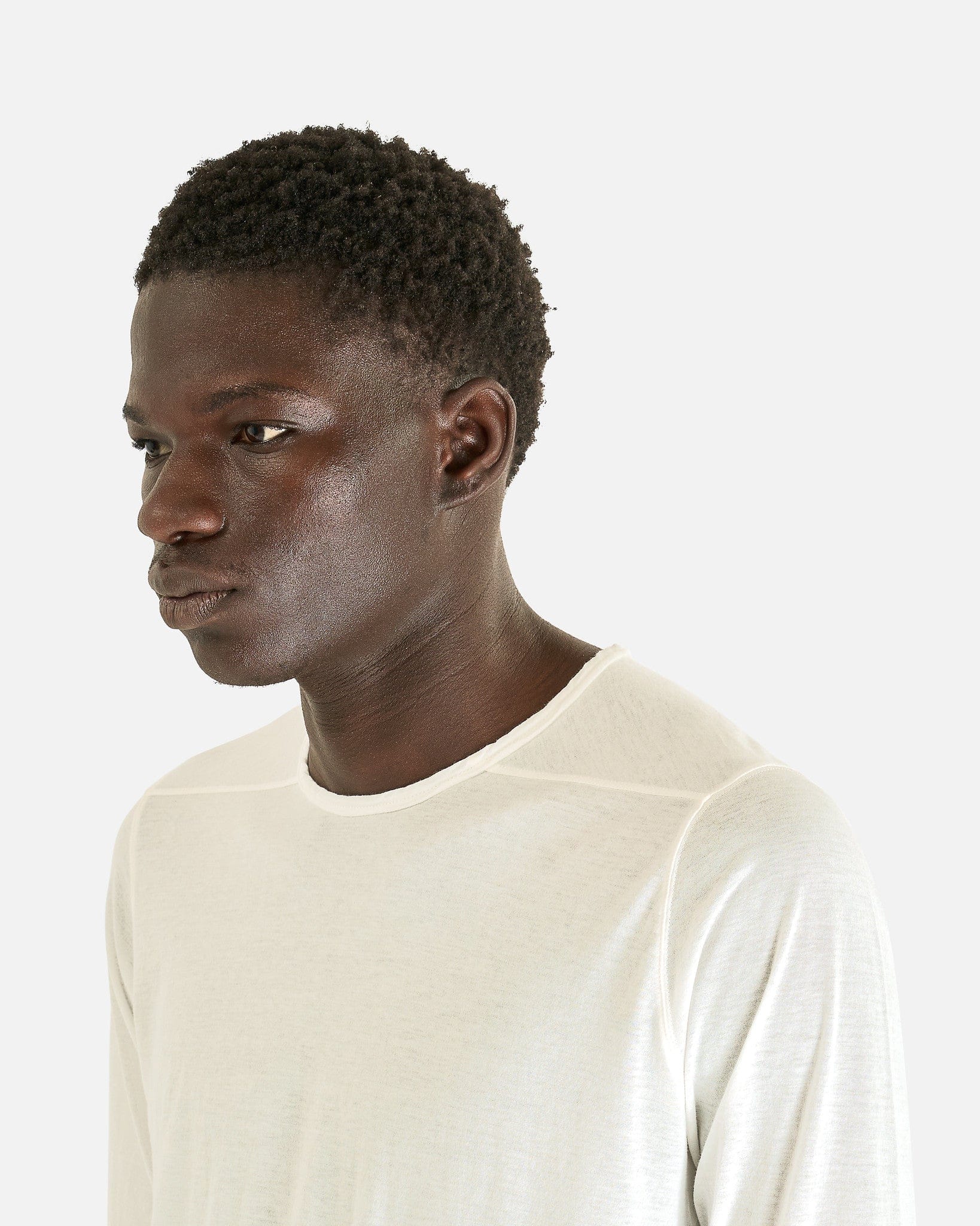 Level Long Sleeve T In Milk Rick owens – Гарантія оригінальності – збільшений вид