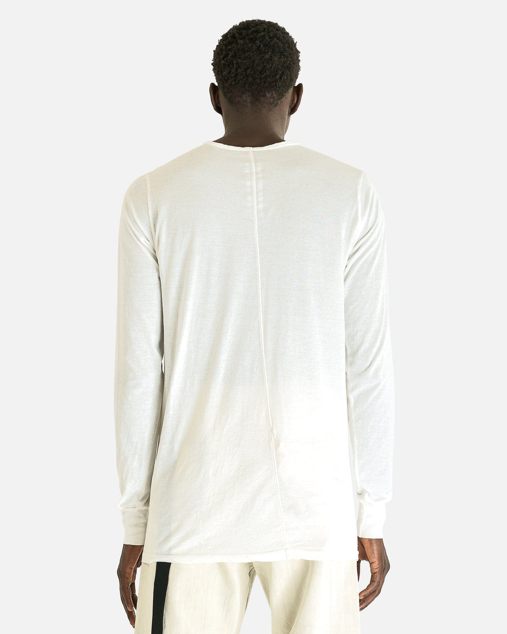 Level Long Sleeve T In Milk Rick owens – Гарантія оригінальності – детальний вид
