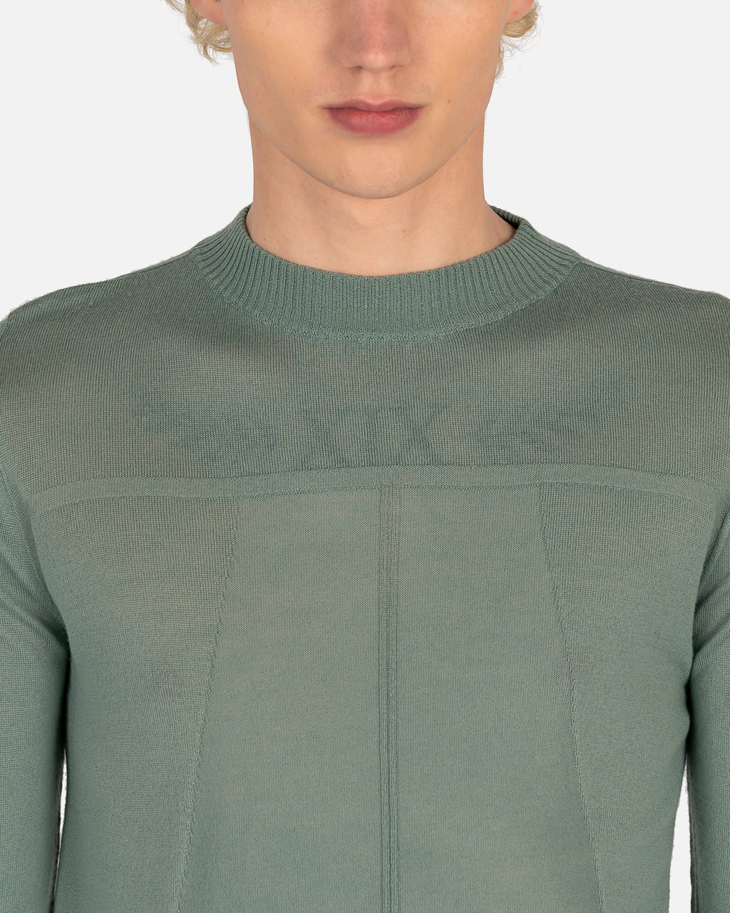 Level Sweater In Aqua Rick owens – Гарантія оригінальності – збільшений вид