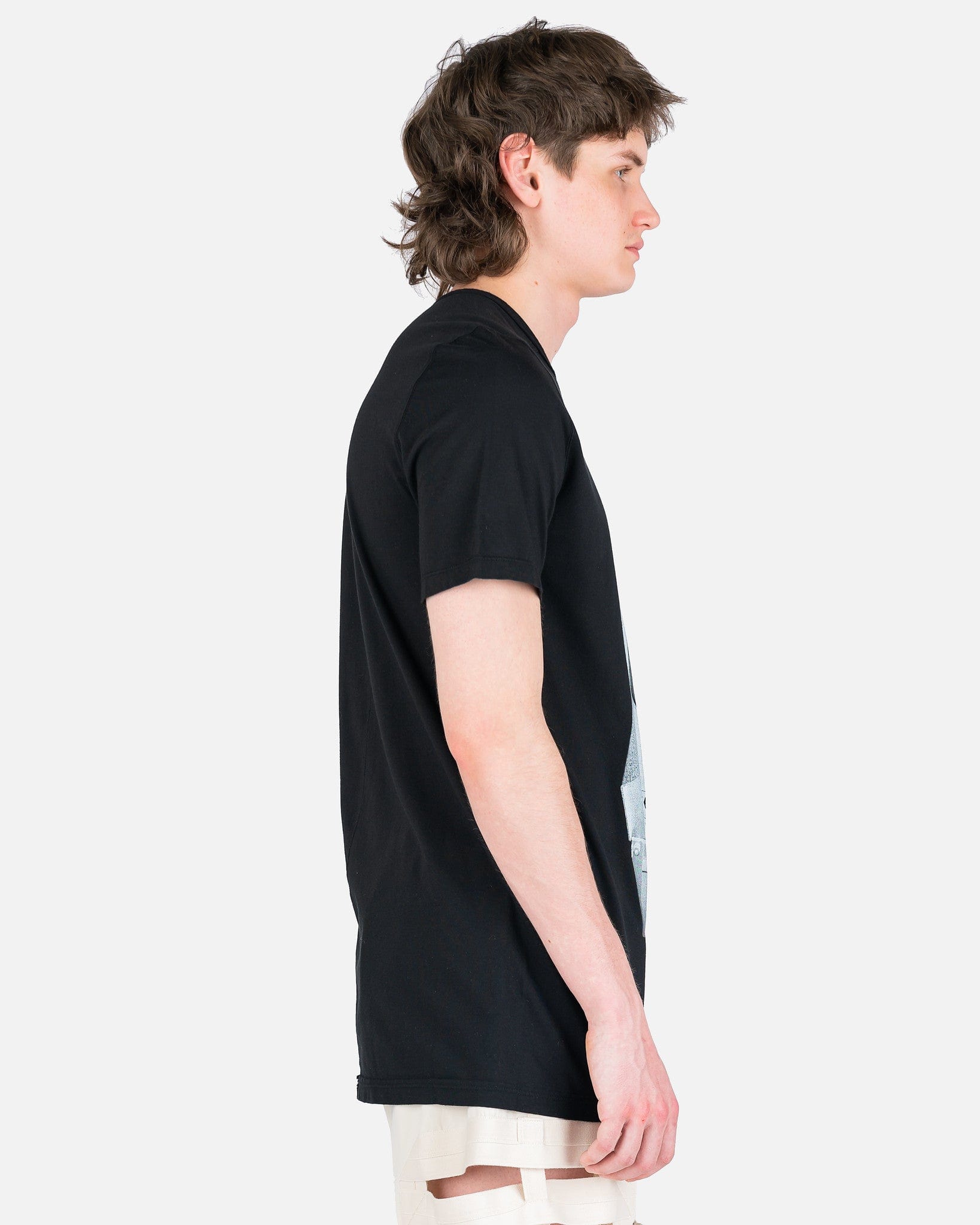 Level T-Shirt In Black Rick owens – Гарантія оригінальності – вид ззаду