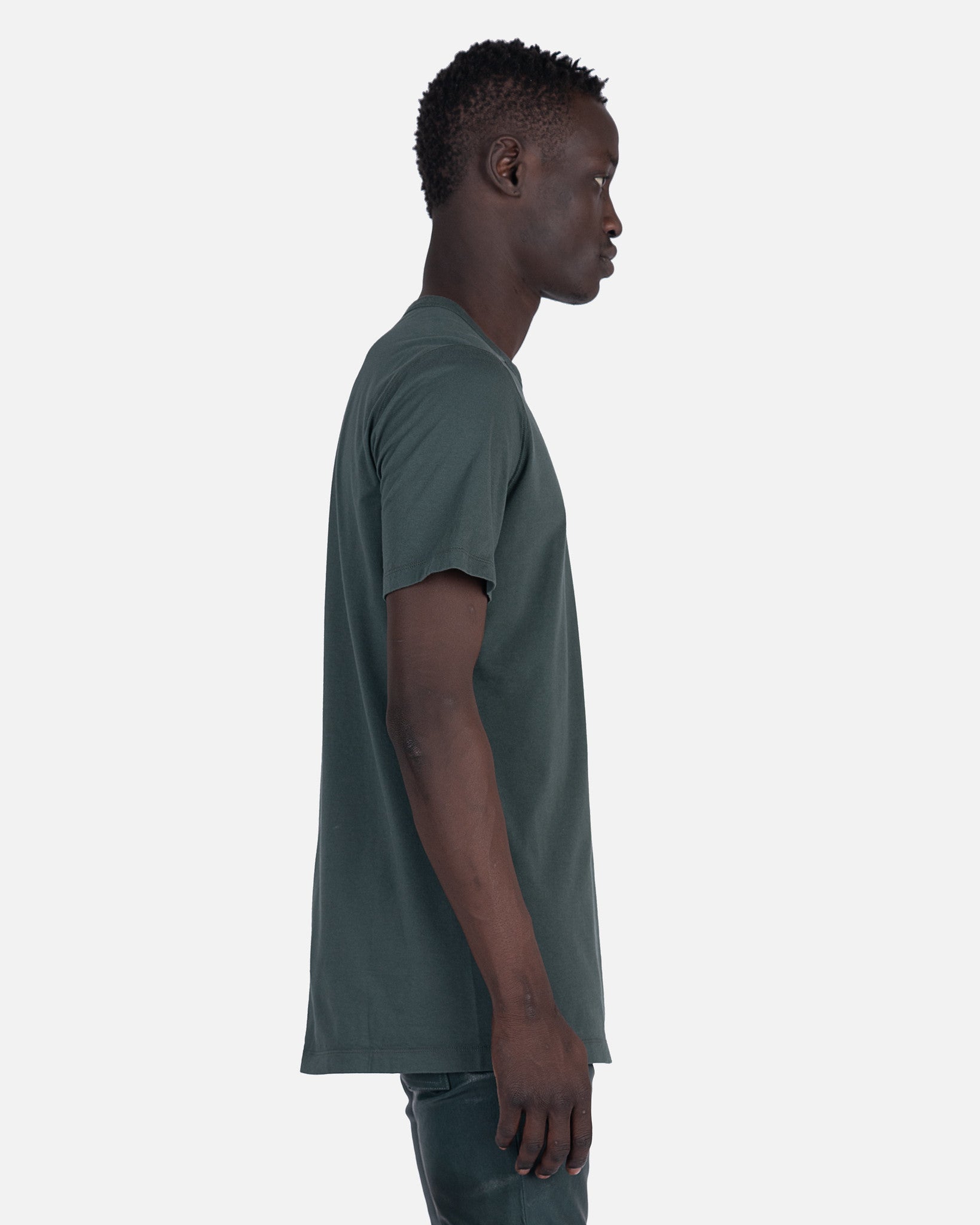 Оригінальна Level T-Shirt In Teal Rick owens – вид ззаду