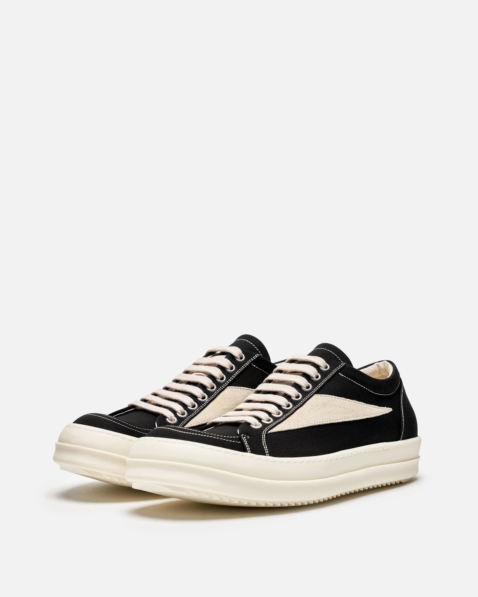Оригінальна Lido Vintage Sneakers In Black Rick owens – вид ззаду