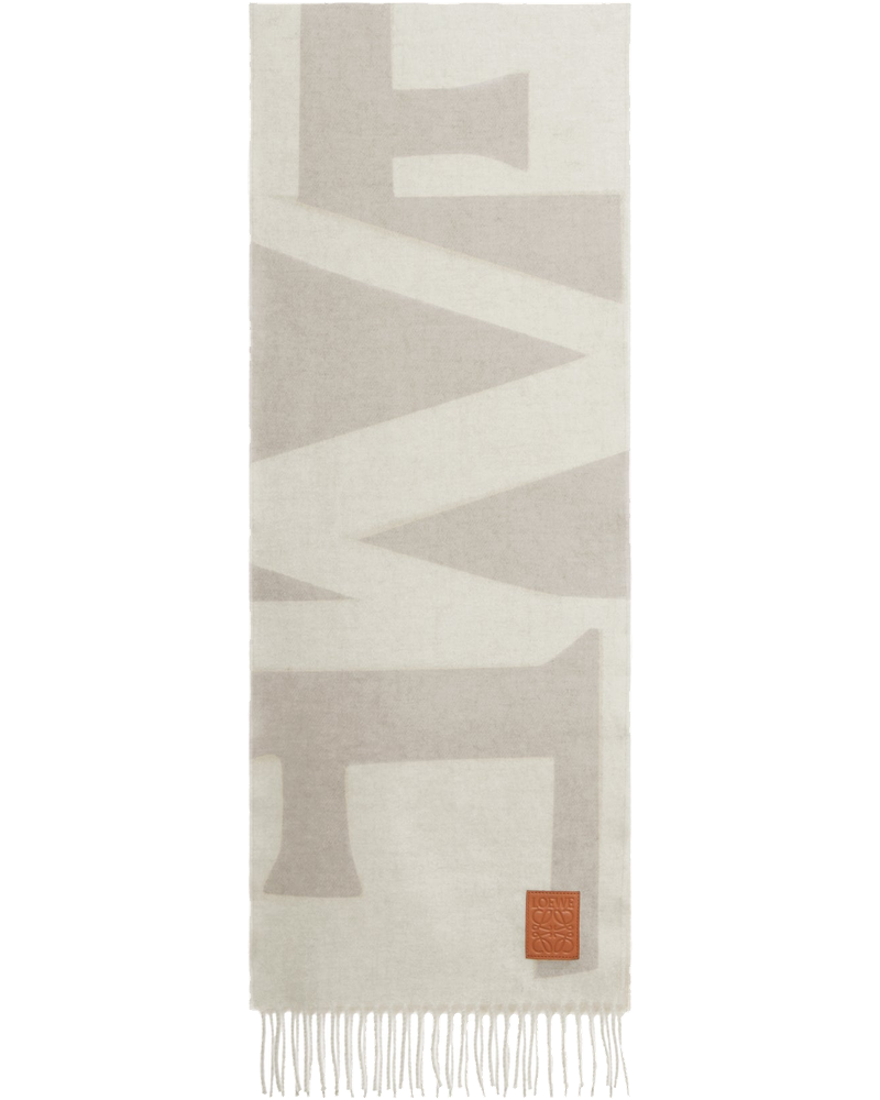 Оригінальна Cashmere Jacquard Logo Scarf Loewe