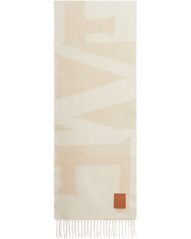 Оригінальна Cashmere Jacquard Logo Scarf Loewe