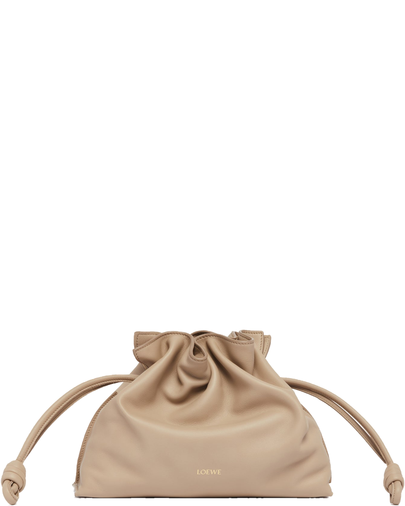 Beige Medium Flamenco Clutch Bag Loewe оригінал – Купити в Україні