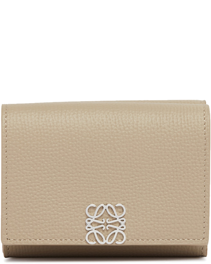 Beige Trifold Anagram Wallet Loewe – Гарантія оригінальності