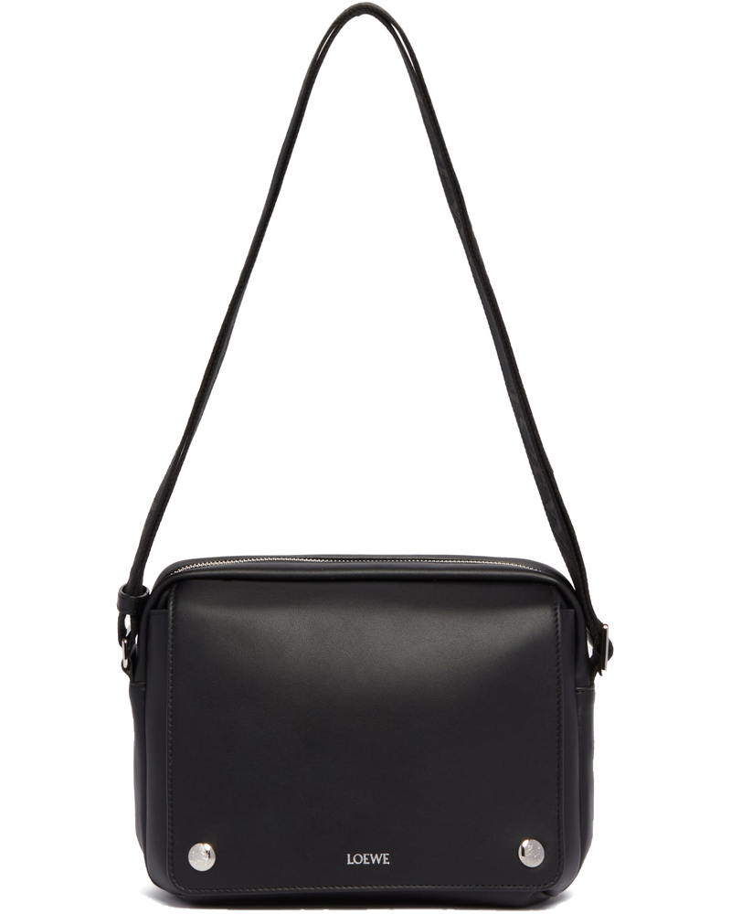 Оригінальна Black Medium Pebble Messenger Bag Loewe
