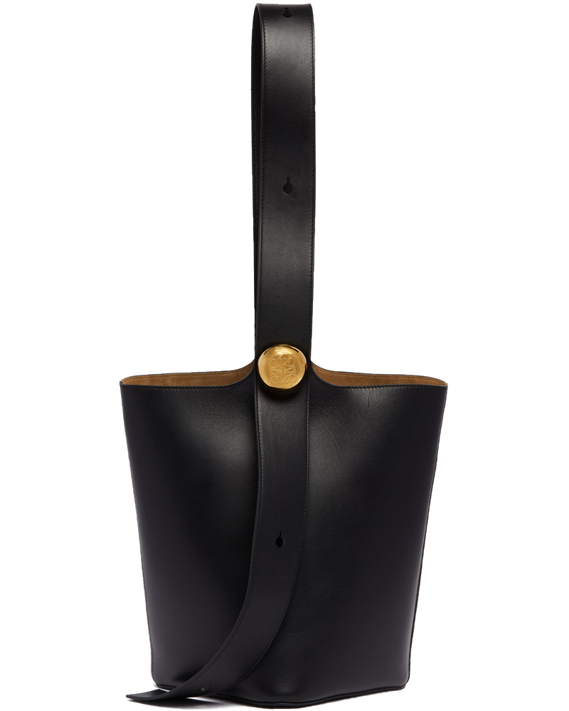 Black Medium Pebble Bucket Bag Loewe оригінал – Купити в Україні