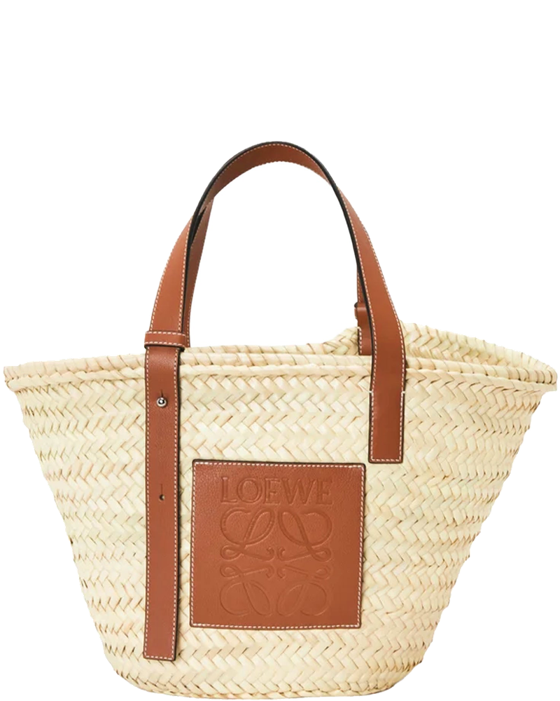 Оригінальна Medium Leather Trimmed Basket Tote Loewe