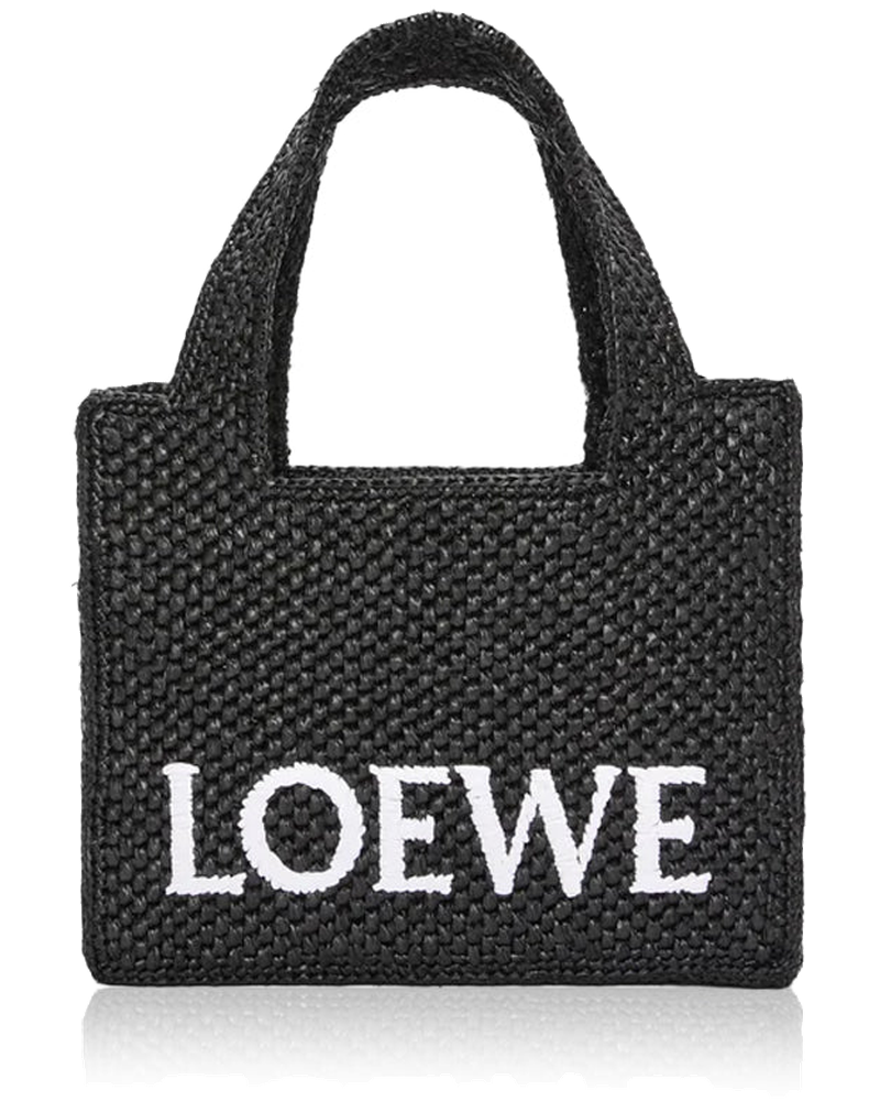 Оригінальна Font Mini Raffia Tote Bag Loewe