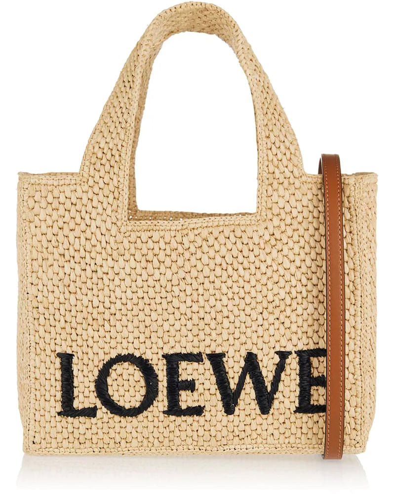Small Loewe Font Raffia Tote Bag Loewe – Гарантія оригінальності