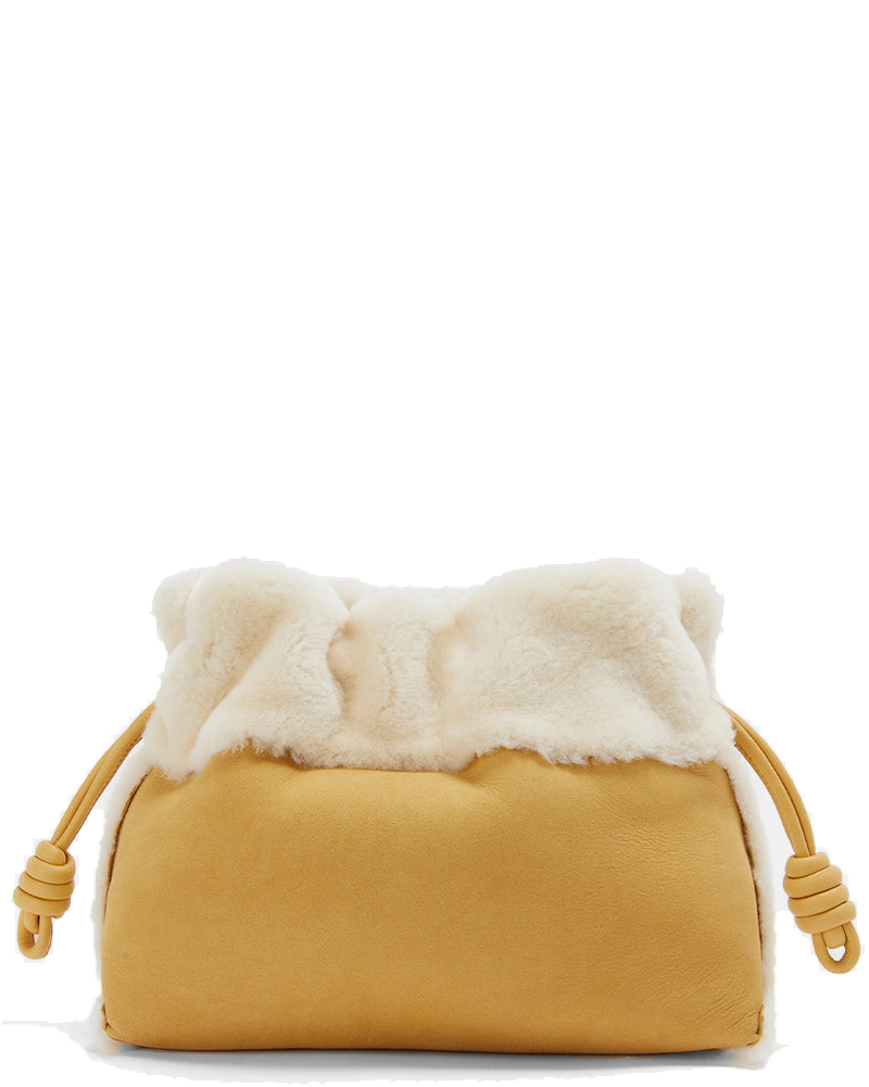 Light Caramel Shearing Flamenco Clutch Loewe оригінал – Купити в Україні