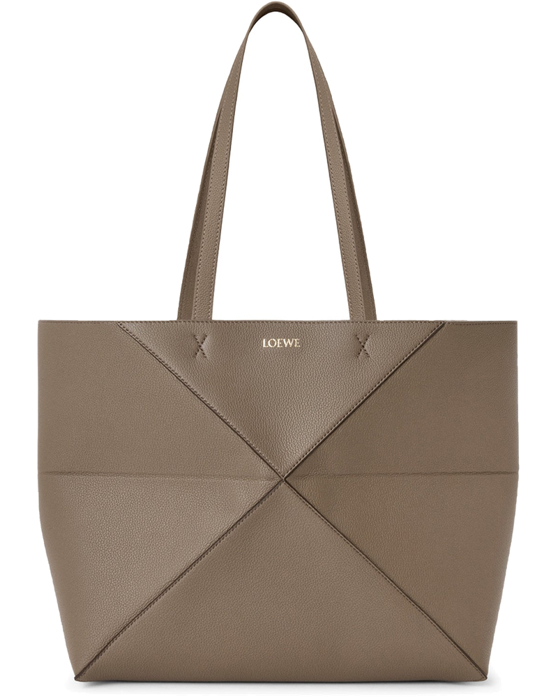 Medium Puzzle Fold Horizontal Tote Bag In Grained Calfskin Loewe – Гарантія оригінальності