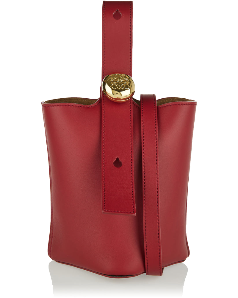 Оригінальна Mini Pebble Leather Bucket Bag Loewe