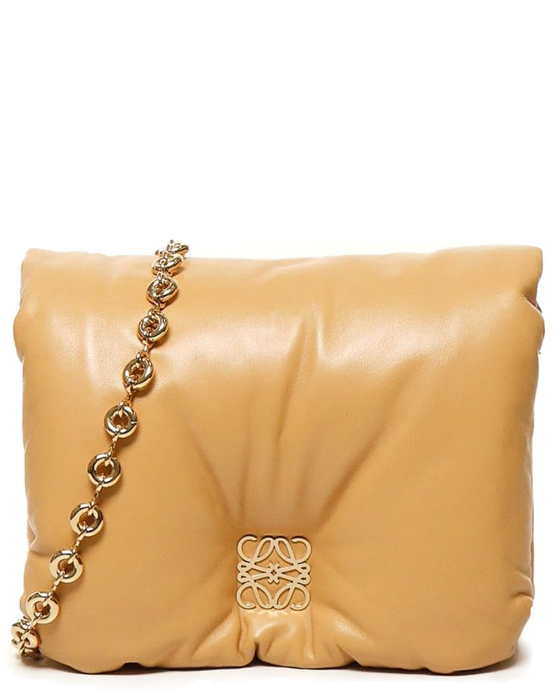 Оригінальна Borsa Puffer Goya In Agnello Nappato Lucido Loewe