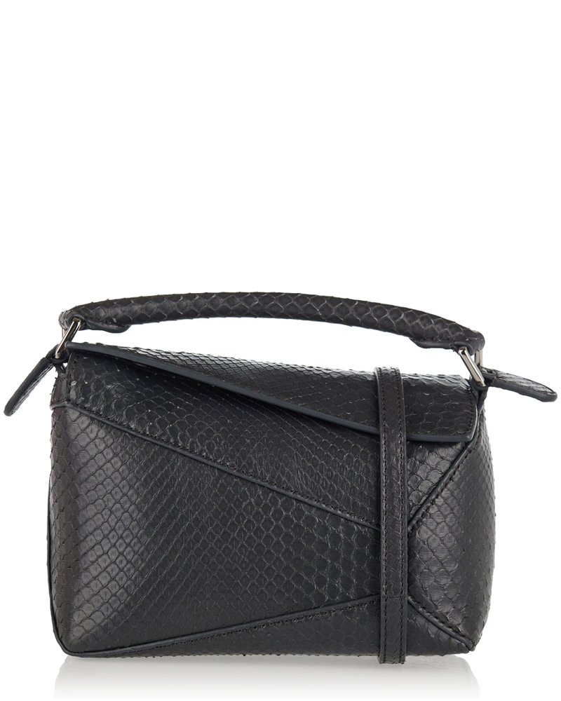 Оригінальна Puzzle Mini Snakeskin Leather Bag Loewe