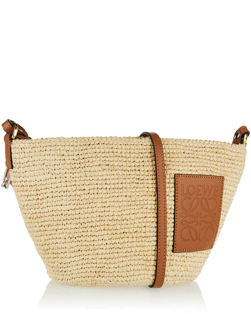 Slit Raffia Pochette Bag Loewe оригінал – Купити в Україні
