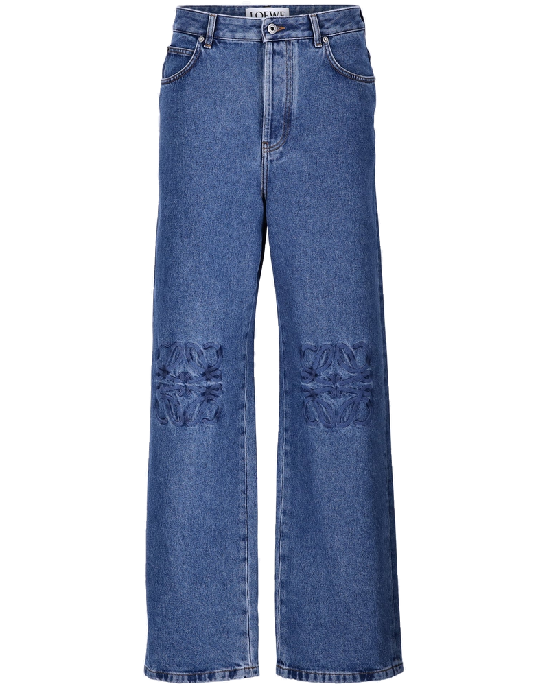 Оригінальна Cotton Anagram Baggy Jeans Loewe