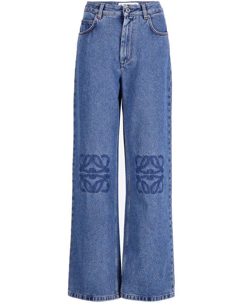 Оригінальна Cotton Anagram Baggy Jeans Loewe