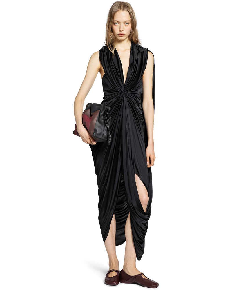 Оригінальна Gathered Dress In Satin Loewe