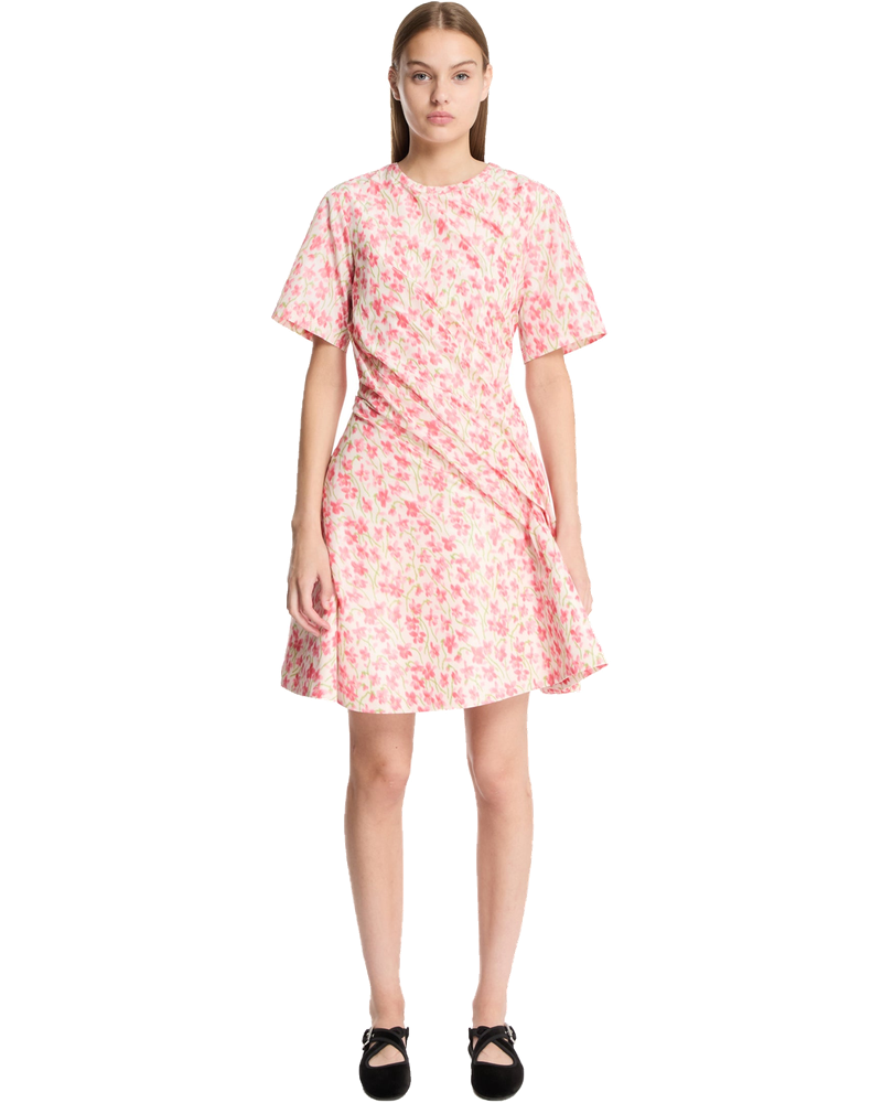 Floral Silk-Blend Taffeta Dress Loewe оригінал – Купити в Україні