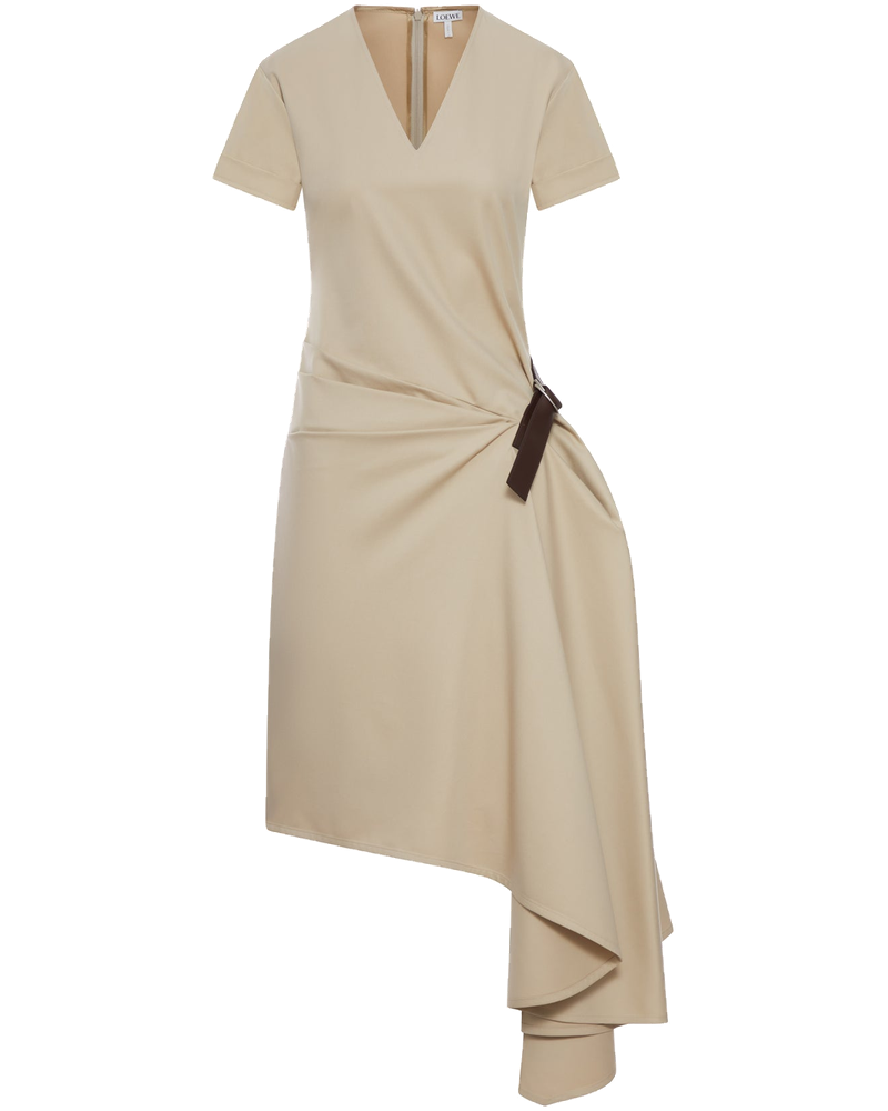 Оригінальна Cotton And Silk Dress With Belt Loewe