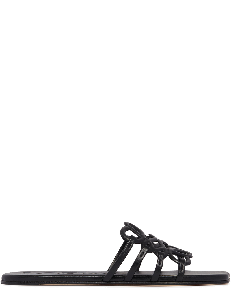 Black Anagram Petal Leather Sandals Loewe – Гарантія оригінальності