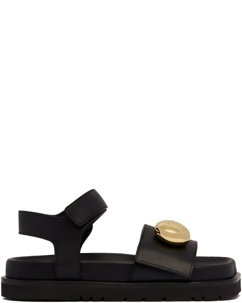 Оригінальна Black Pebble Fussbett Sandals Loewe