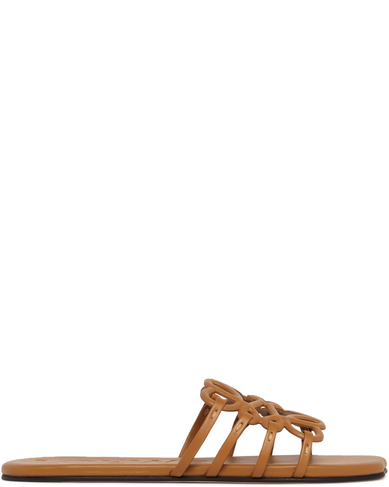 Brown Anagram Petal Leather Sandals Loewe – Гарантія оригінальності