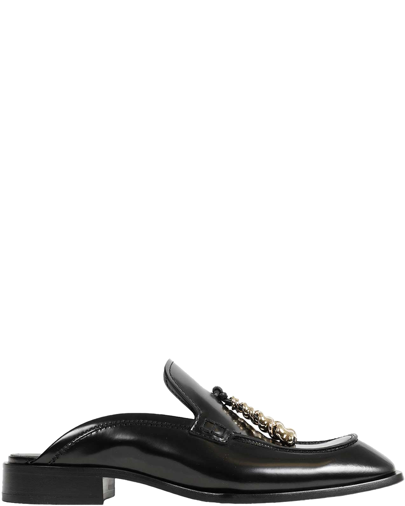 Brushed Leather Edge Loafer Mules Loewe – Гарантія оригінальності