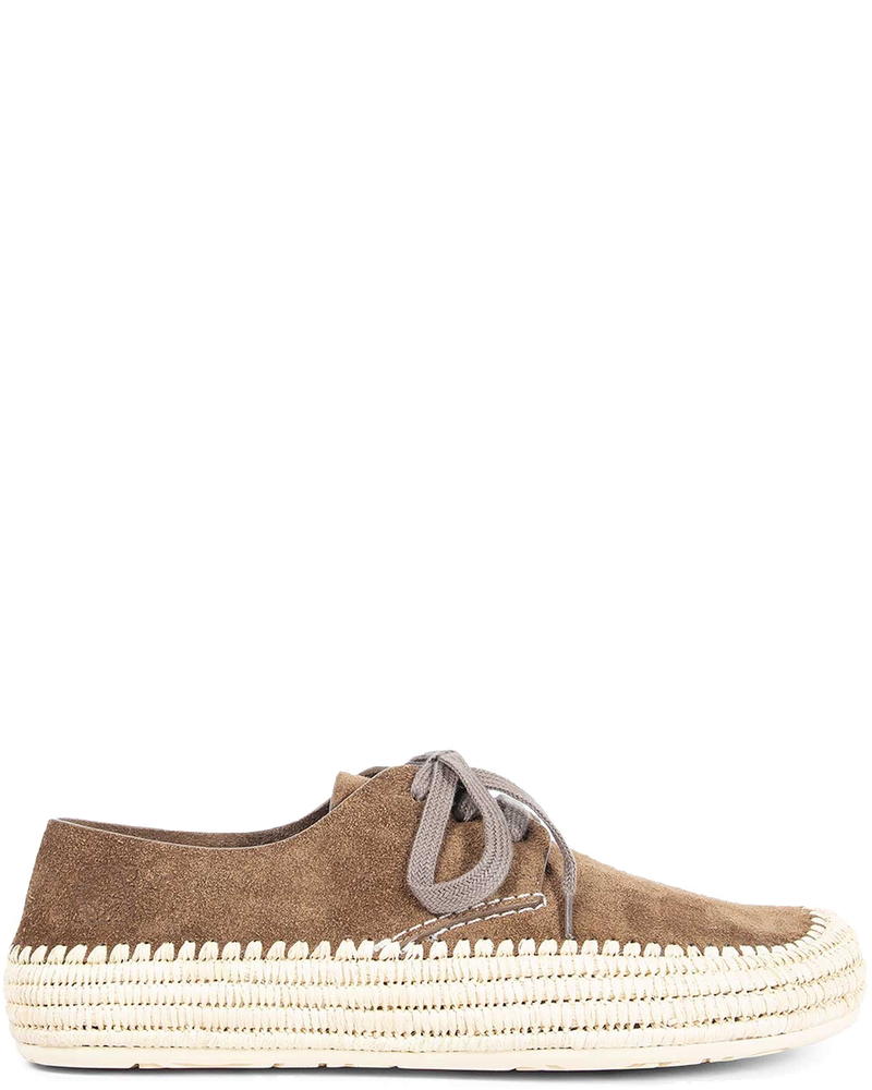 Rio Lace-Up Flats In Suede Loewe – Гарантія оригінальності