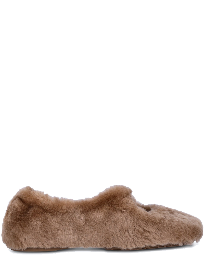Lambskin Shearling Pebble Soft Ballerinas Shearl Loewe оригінал – Купити в Україні