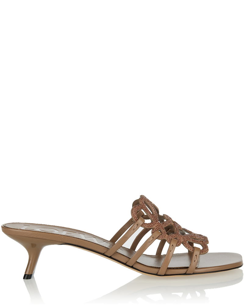 Оригінальна Petal Anagram Rhinestone Embellished Sandals Loewe
