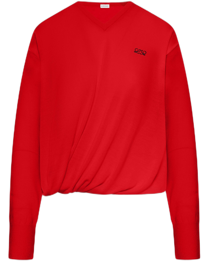 Draped Merino Wool Sweater Loewe – Гарантія оригінальності