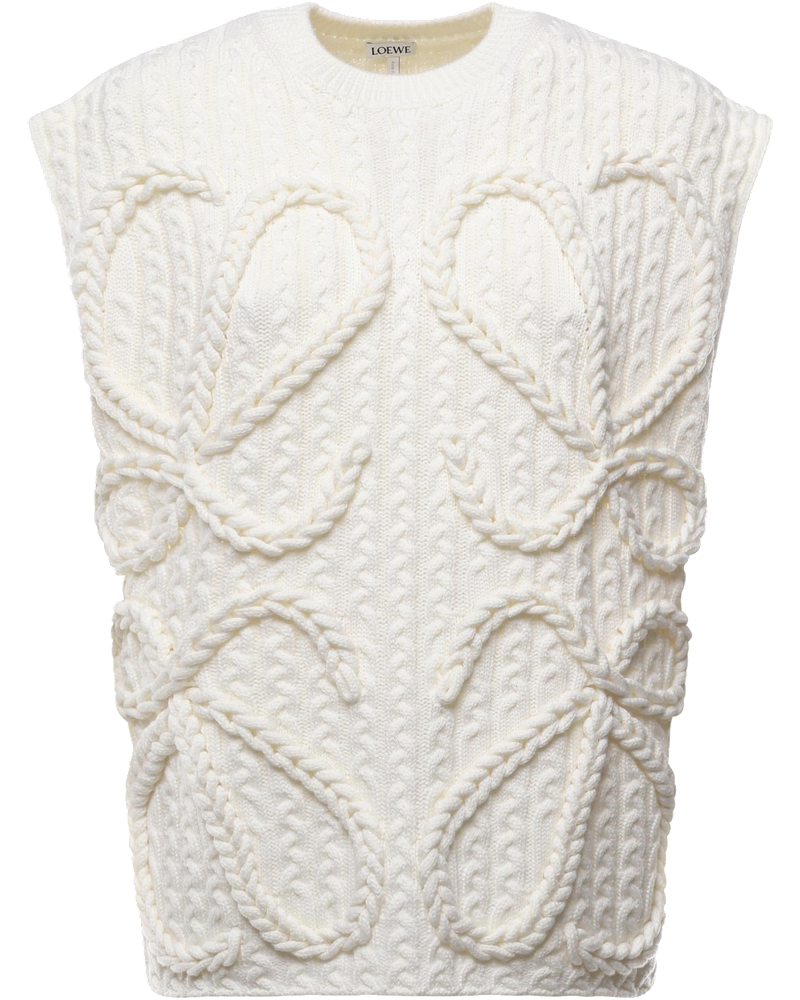 Оригінальна Gilet Anagram In Lana Loewe