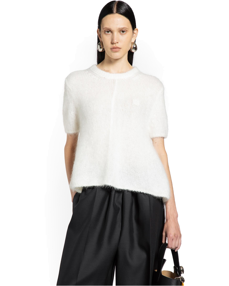 Оригінальна Short Sleeve Sweater In Mohair Blend Loewe