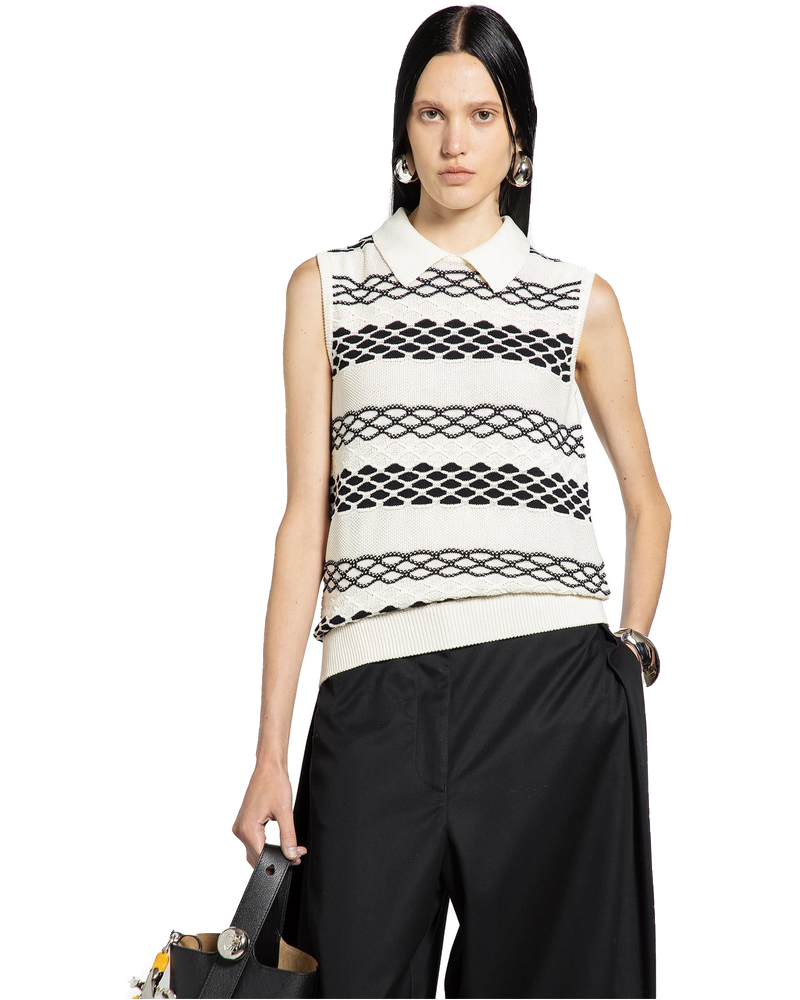 Vest In Cotton Jacquard Loewe оригінал – Купити в Україні