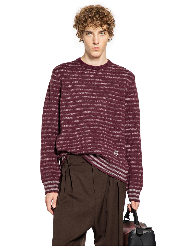 Wool Striped Crewneck Knitwear Loewe – Гарантія оригінальності