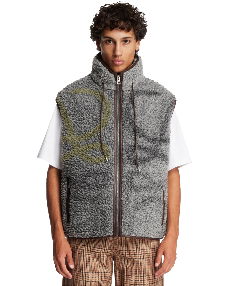Gray Wool Blend Vest Loewe – Гарантія оригінальності