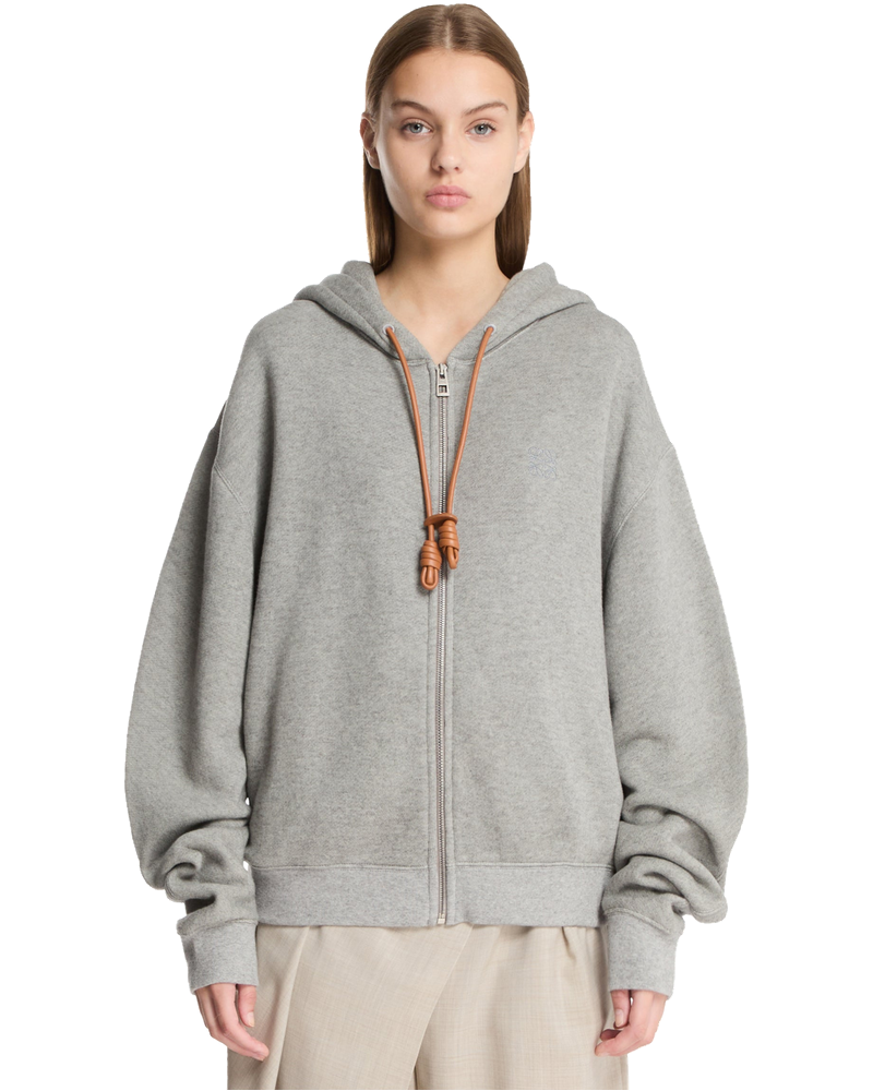 Gray Hoodie With Zipper Loewe – Гарантія оригінальності