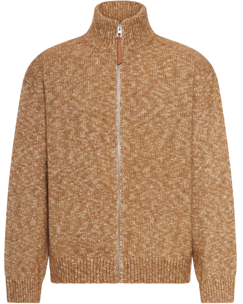 Cardigan With Zip In Cotton Linen And Wool Loewe – Гарантія оригінальності