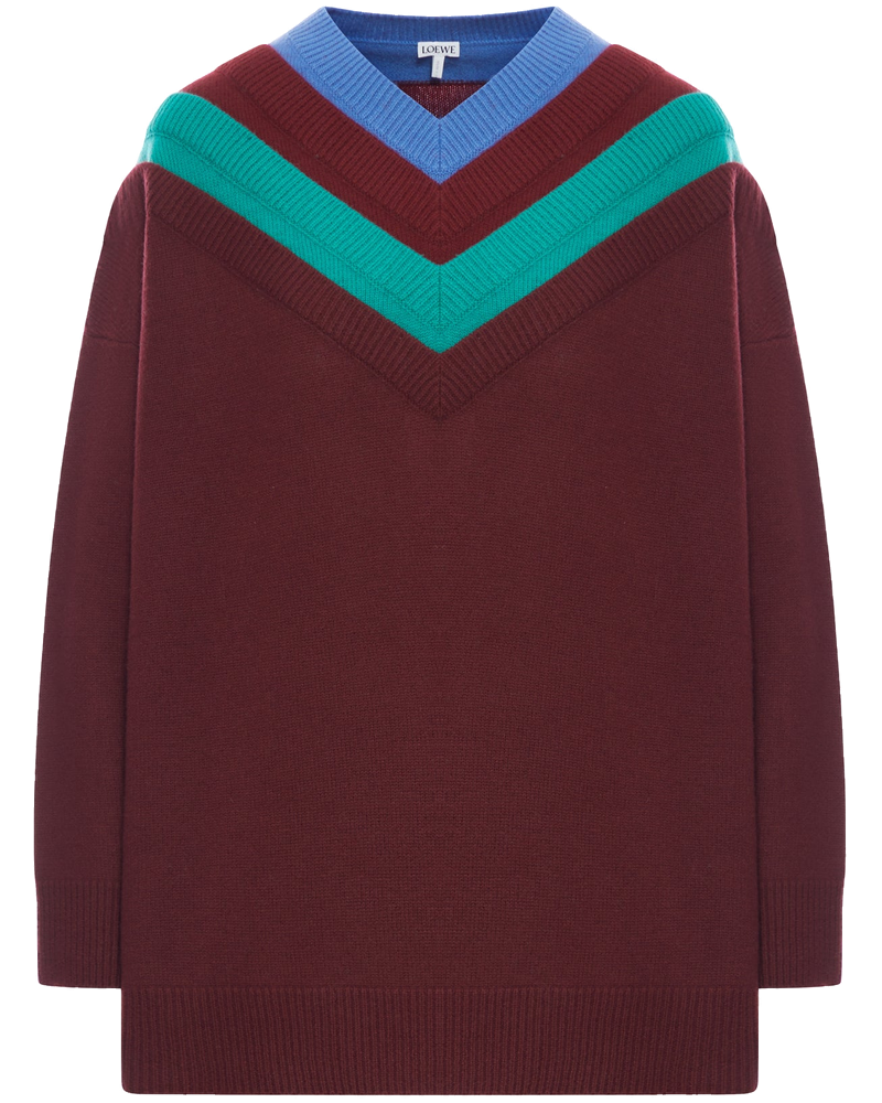 Оригінальна Wool Sweater With Layered Construction Loewe