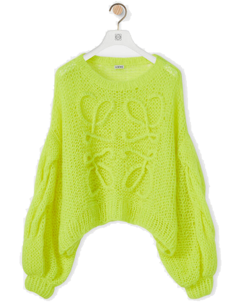 Neon Yellow Anagram Mohair Sweater Loewe оригінал – Купити в Україні